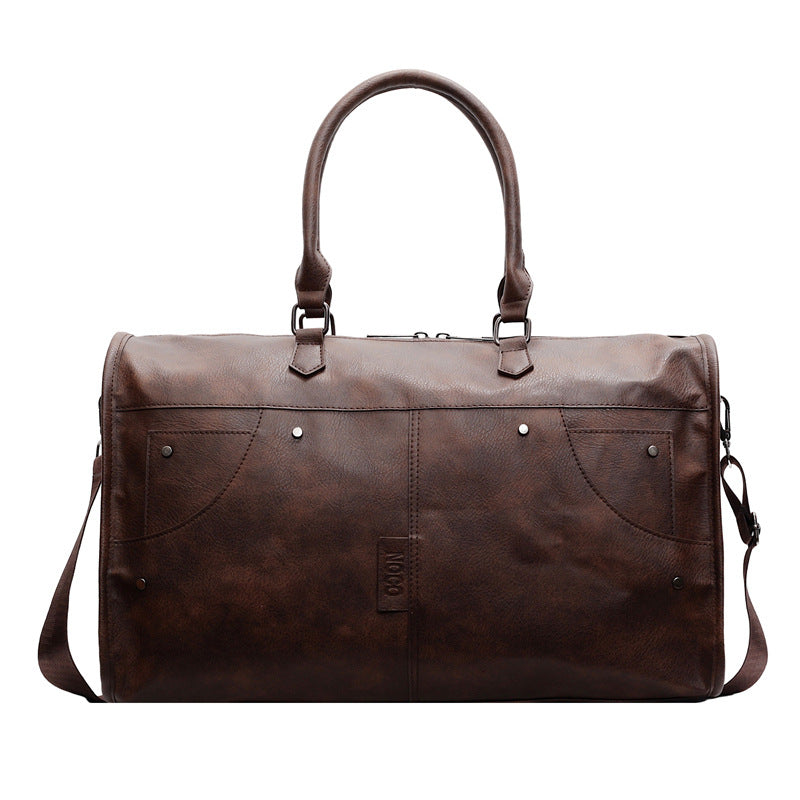 Elegant and Spacious Travel Bag Made of Durable Faux Leather Bowlift