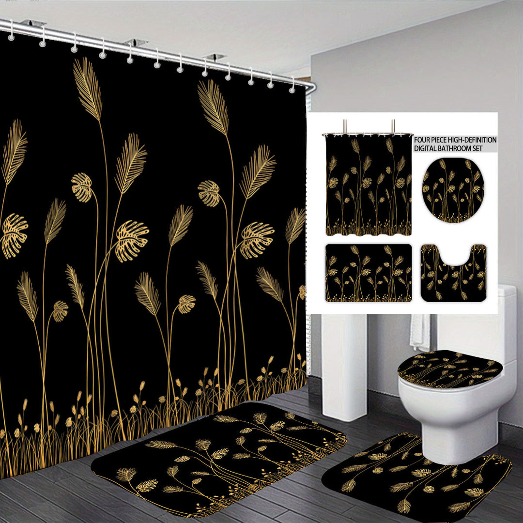 Digital Botanical Bathroom Décor Set Bowlift