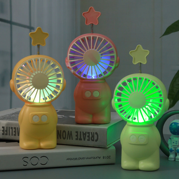 Unisex Portable Mini Fan in Creative Figure Design Bowlift