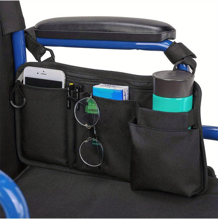 Organizer bag for chair with multiple compartments Bowlift