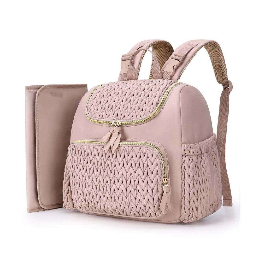 Women's Fashion Backpack with Woven Design Bowlift