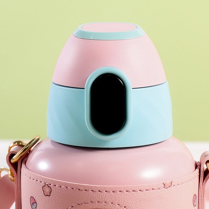 Ladies insulated drinking bottle with stylish animal motif Bowlift