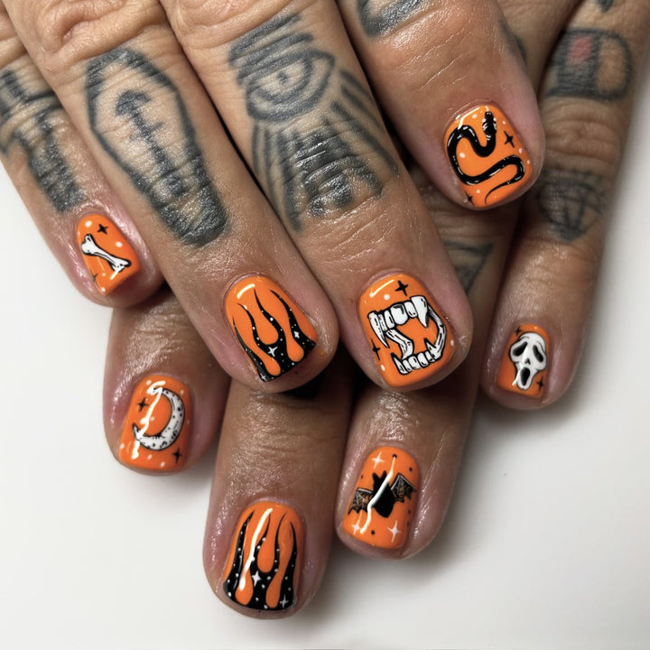 Creative Nail Art Set with Halloween Motifs Bowlift
