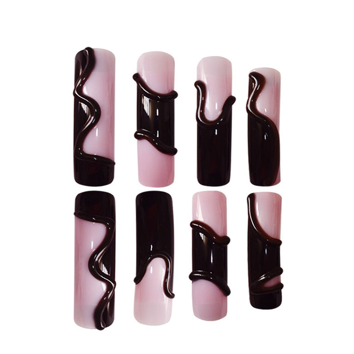 Glamorous 3D Long Stiletto Press-On Nails Bowlift