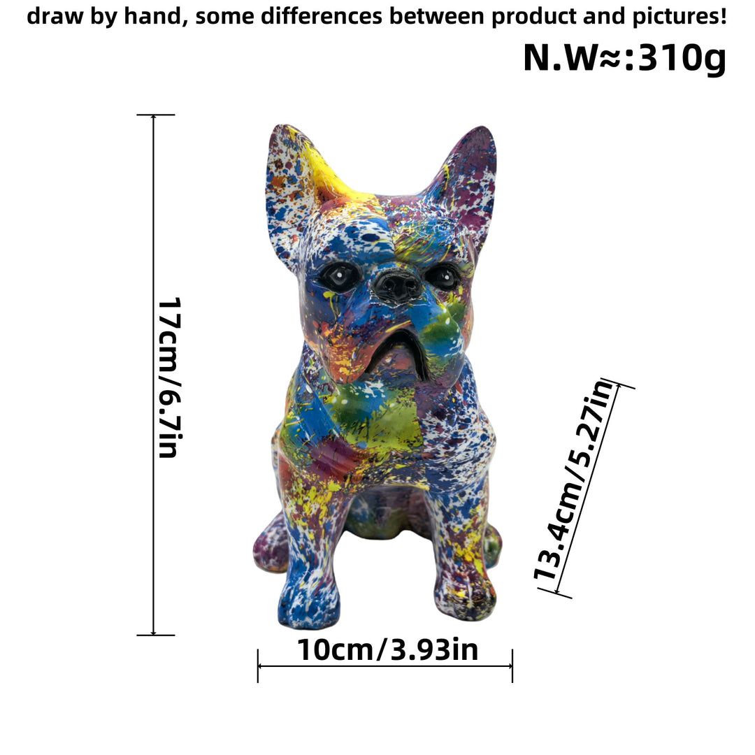 Decorative figure of a French Bulldog Bowlift