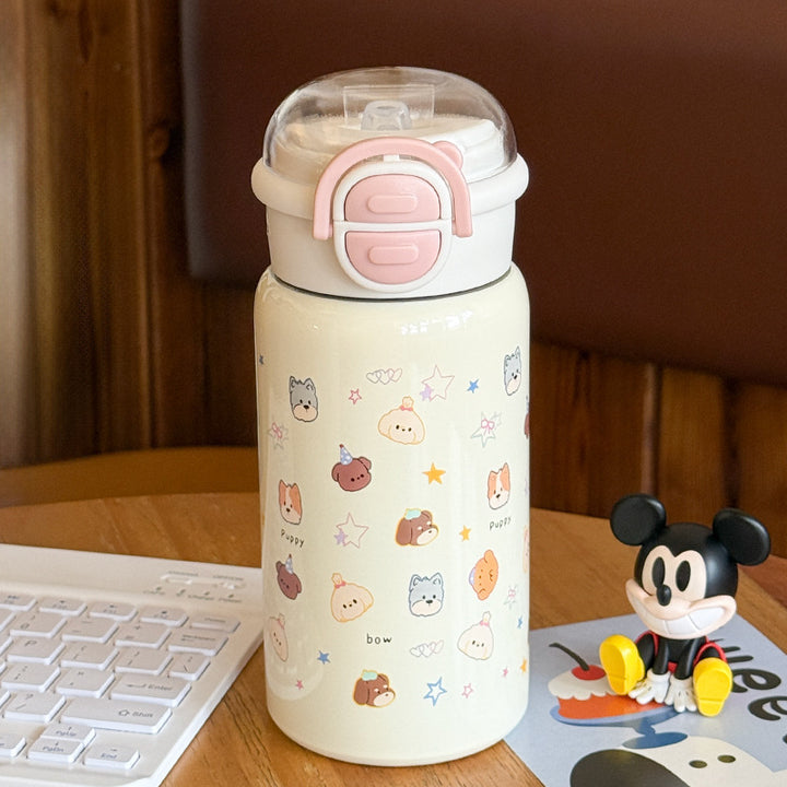 Women’s insulated water bottle with secure closure system Bowlift