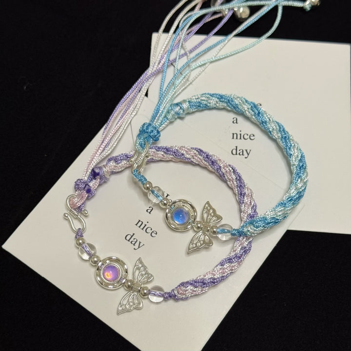 Butterfly Charm Adjustable Friendship Bracelet Bowlift