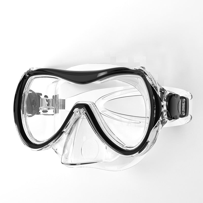 Diving mask with ergonomic design Bowlift