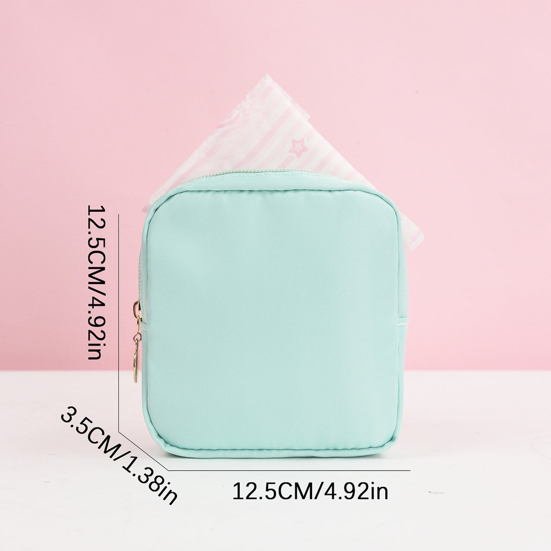 Cosmetic storage bag with fine stripe pattern Bowlift