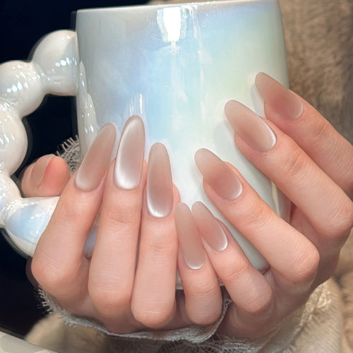 Matte Finish Press-On Nails Bowlift