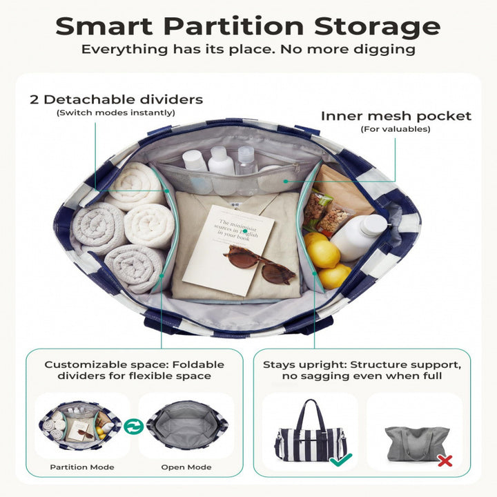 Spacious Multi-Compartment Utility Tote Bowlift