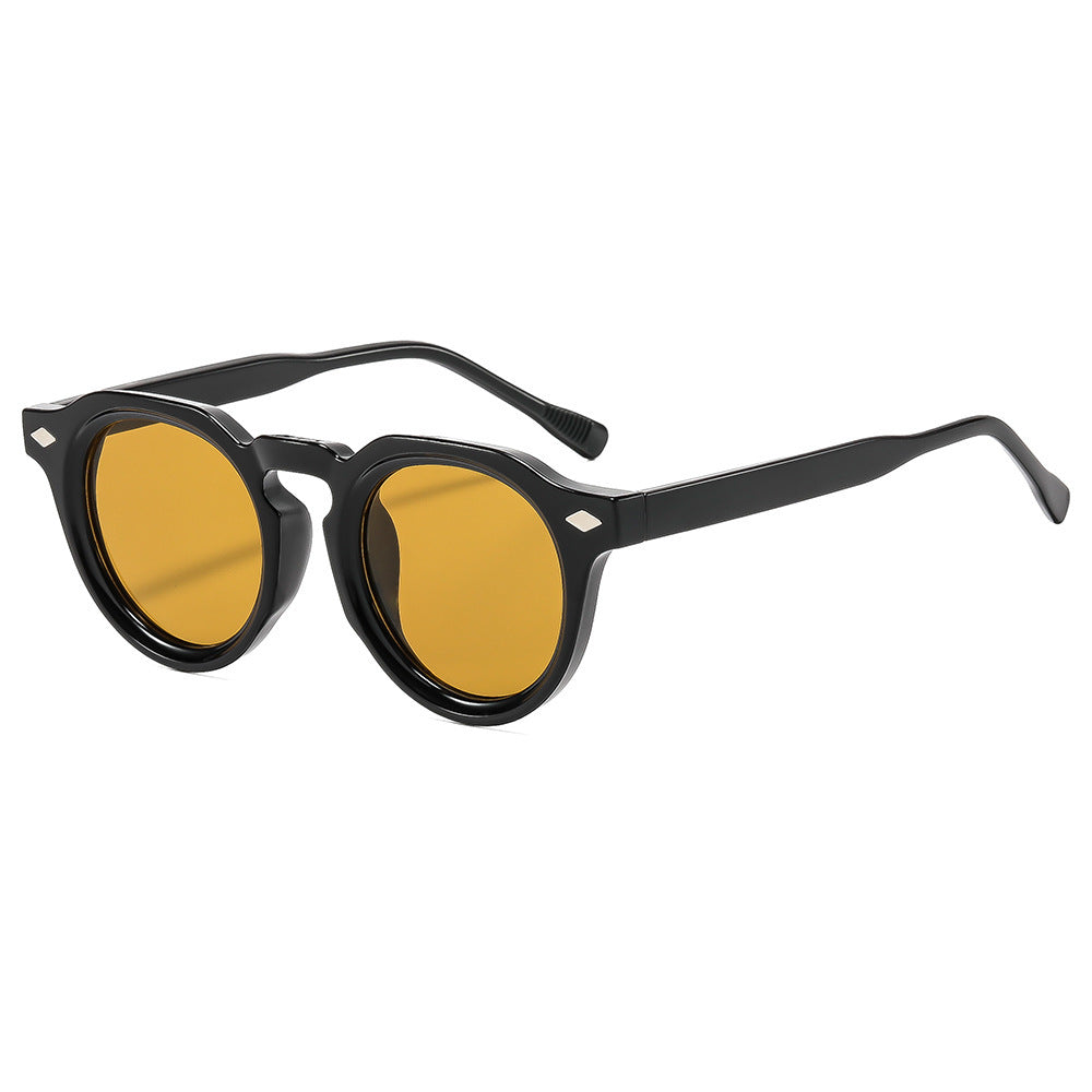 Retro-Inspired Round Frame Sunglasses Bowlift