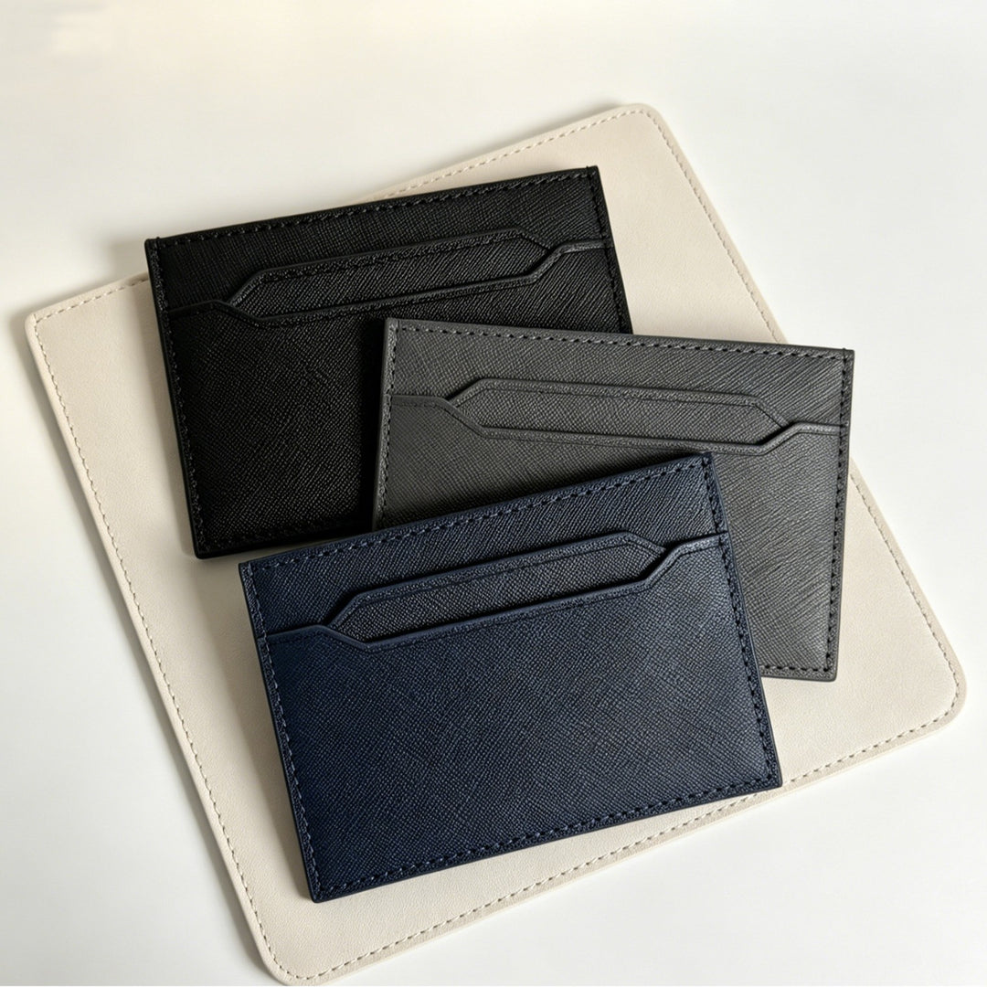 Sleek Leather Card Holder Bowlift