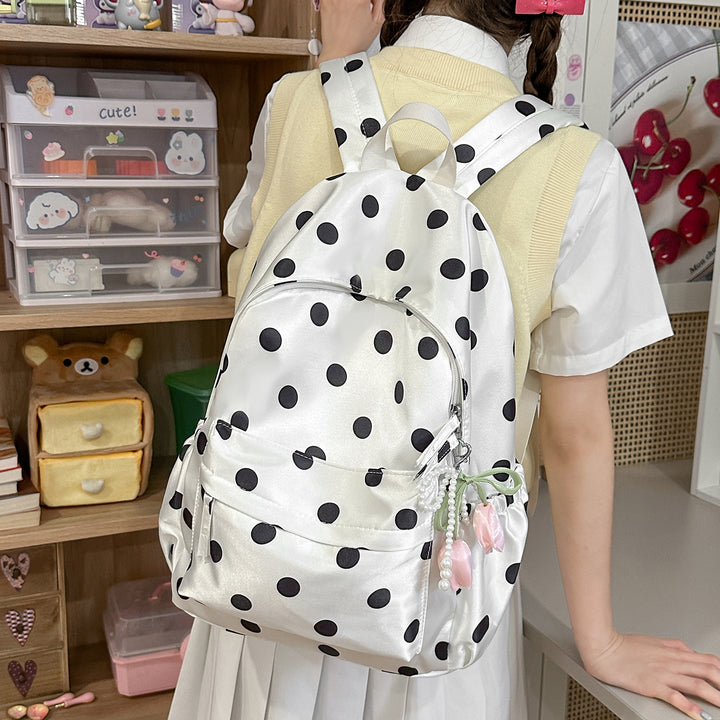 Fun and Playful Polka Dot Backpack Bowlift
