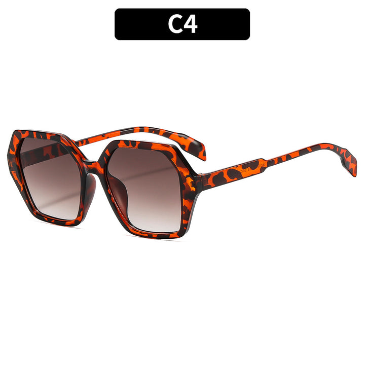 Artistic Oversized Hexagonal Sunglasses