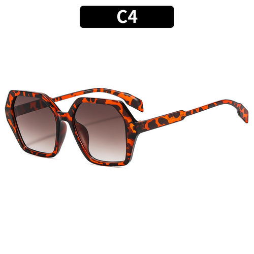 Artistic Oversized Hexagonal Sunglasses