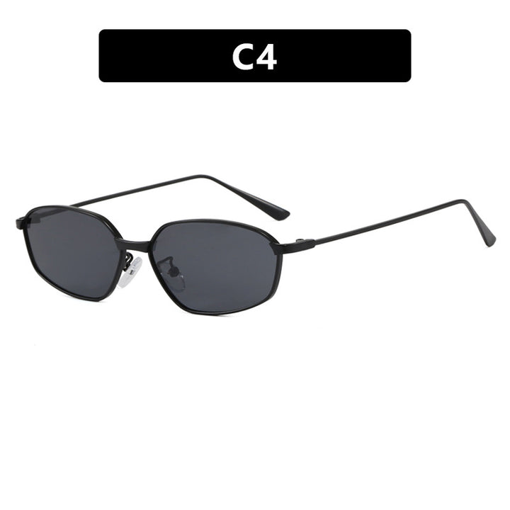 Women's geometric sunglasses with protective UV filter and minimalist metal frame Bowlift