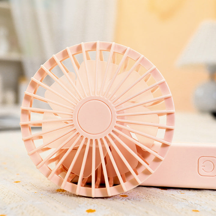 Women's Portable Hand Fan with Ergonomic Design and USB Charging Function Bowlift