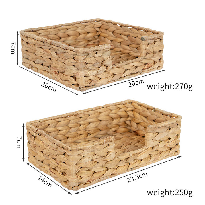 Handcrafted Natural Wicker Organizer Bowlift