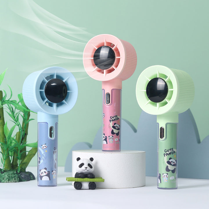 Women's Portable Mini Panda Fan Bowlift