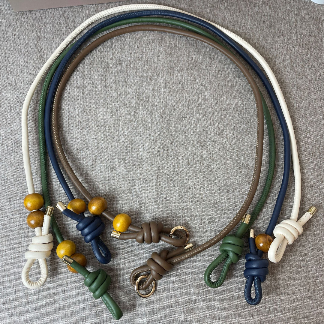 Hand-knotted shoulder bag with tassels Bowlift