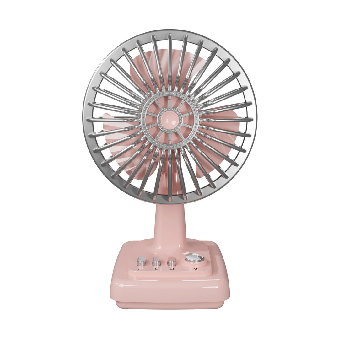 Unisex Portable Table Fan in Retro Design Bowlift