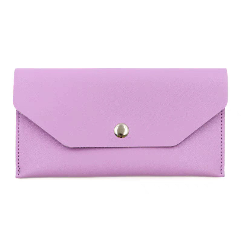 Leather Envelope Sunglasses Case with Snap Closure Bowlift