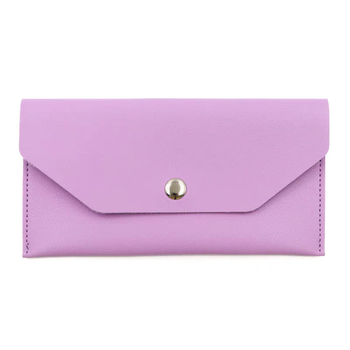 Leather Envelope Sunglasses Case with Snap Closure Bowlift