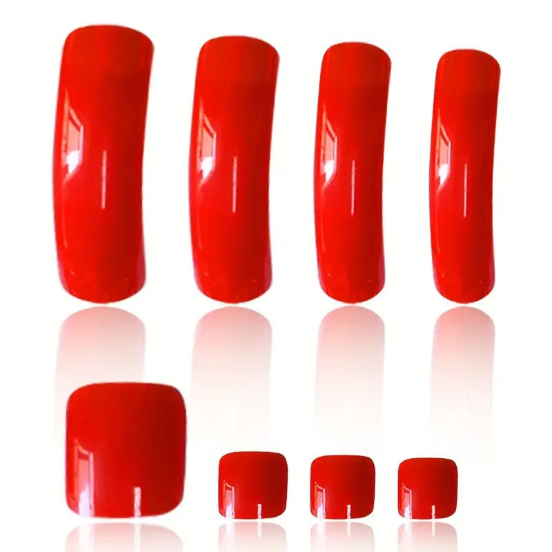 Glossy Long Nail Art Enhancements Bowlift