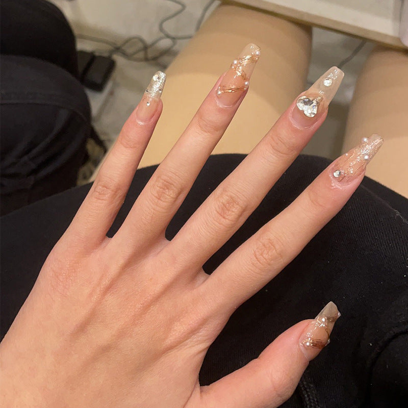 Ombre Press-On Nails with Glossy Finish Bowlift