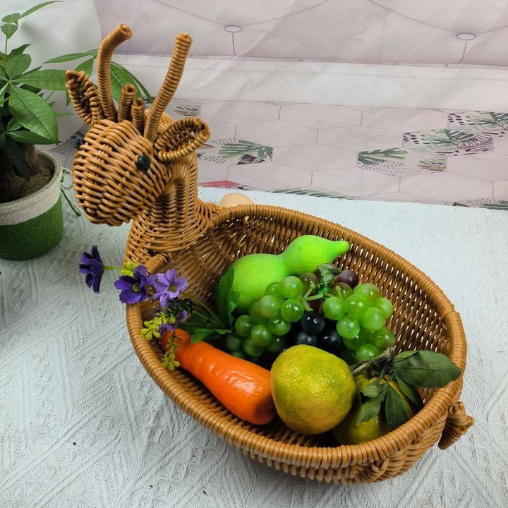 Handcrafted Food and Decor Basket Bowlift
