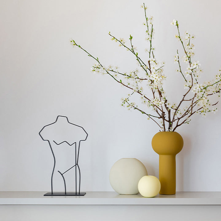 Abstract Body-Shaped Decorative Sculpture