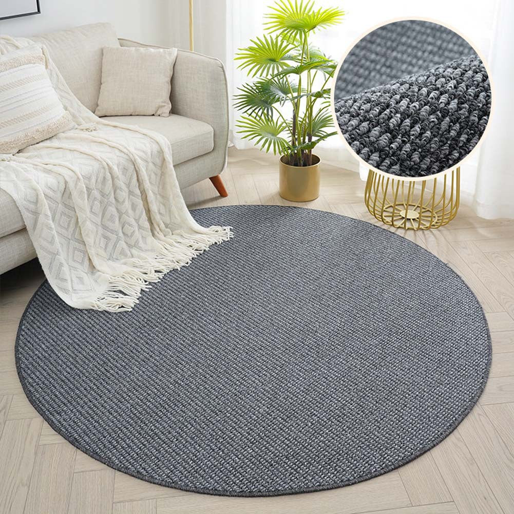 Round Textured Area Rug