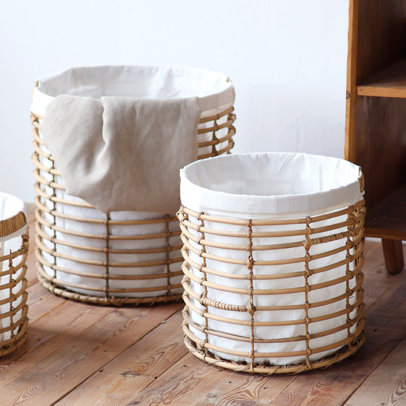 Decorative storage basket with fabric lining Bowlift