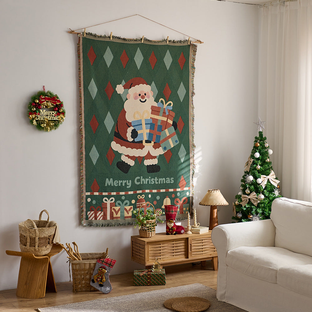 Cozy Graphic Tapestry Throw Blanket