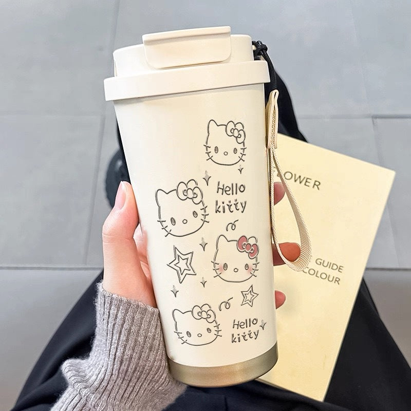 Ladies' insulated cup with funny animal motif and practical carrying handle Bowlift