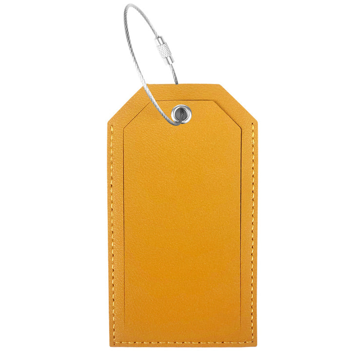 Premium Leather Luggage Tag Bowlift