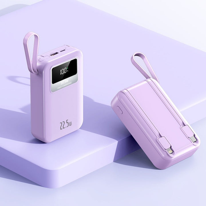 Portable power bank with intelligent fast charging function and LED display Bowlift