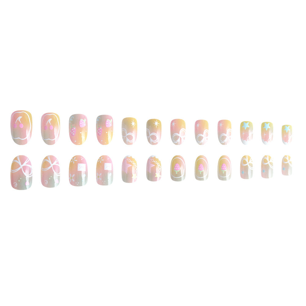 Creative French Tip Nail Art Bowlift
