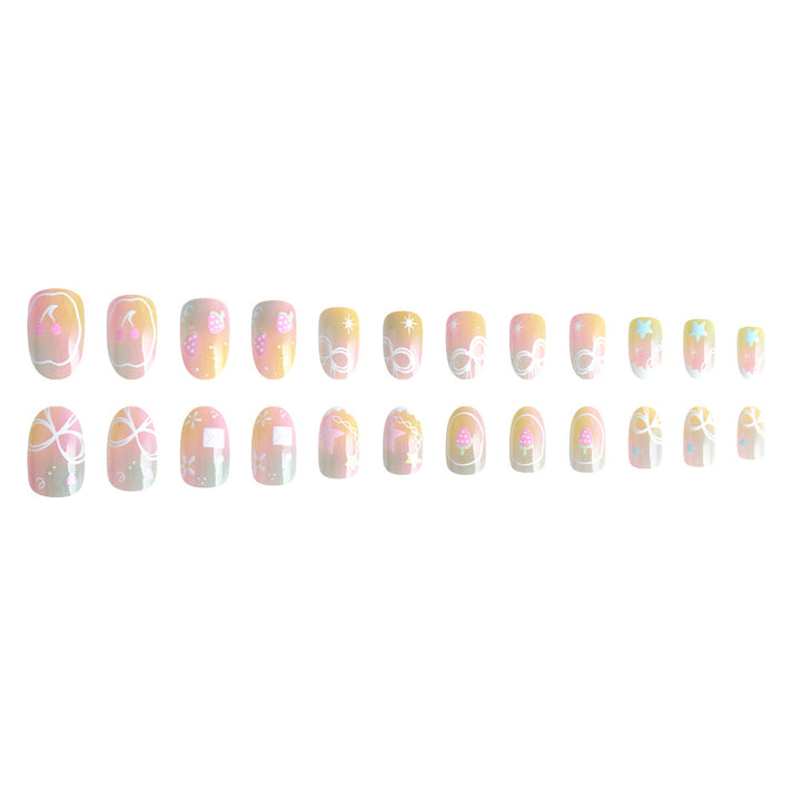 Creative French Tip Nail Art Bowlift