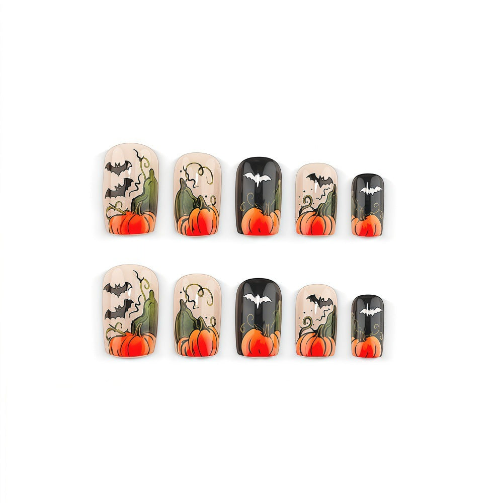 Artificial nail set with Halloween motif Bowlift