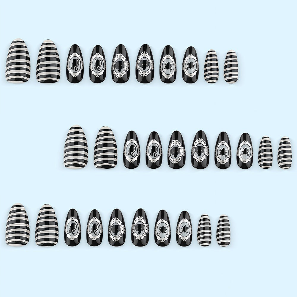 Creative nail art set with spooky designs Bowlift
