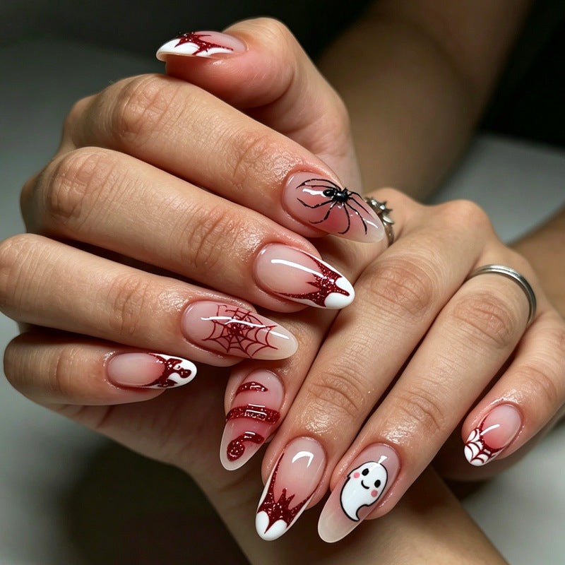 Halloween-Themed Press-On Nail Art Set Bowlift