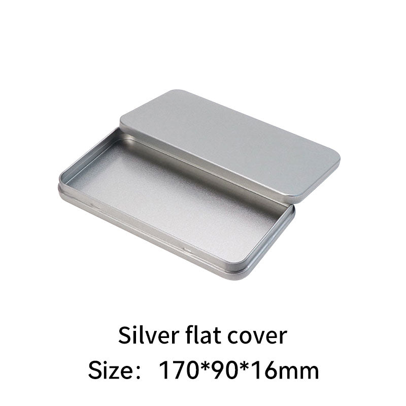 Rectangular metal storage tin with clear display window lid Bowlift