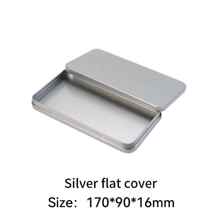Rectangular metal storage tin with clear display window lid Bowlift