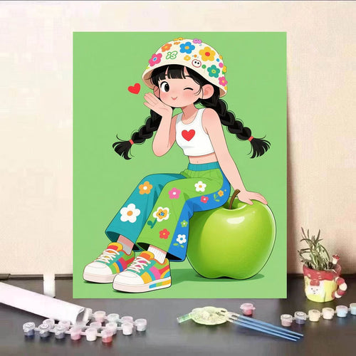 Playful Character Canvas Art Print Bowlift