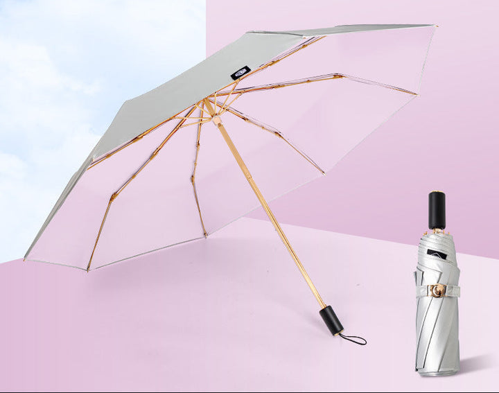 Ladies Foldable UV Protection Umbrella with Anti-Wind Technology Bowlift