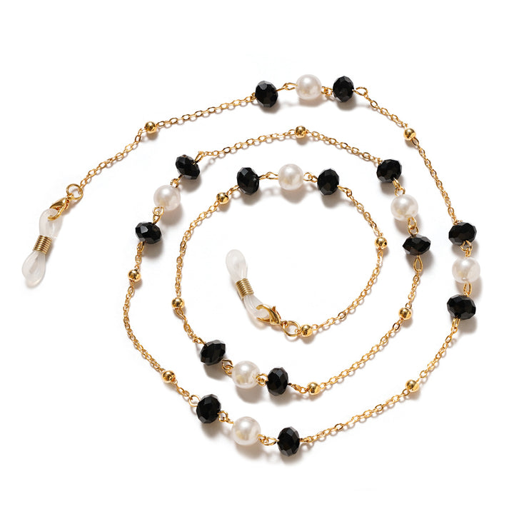 Elegant Pearl and Gemstone Eyewear Chain Bowlift
