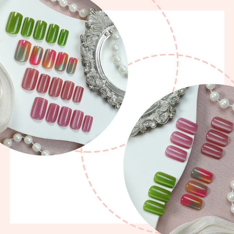 Artistic Ombre Effect Press-On Nails Bowlift