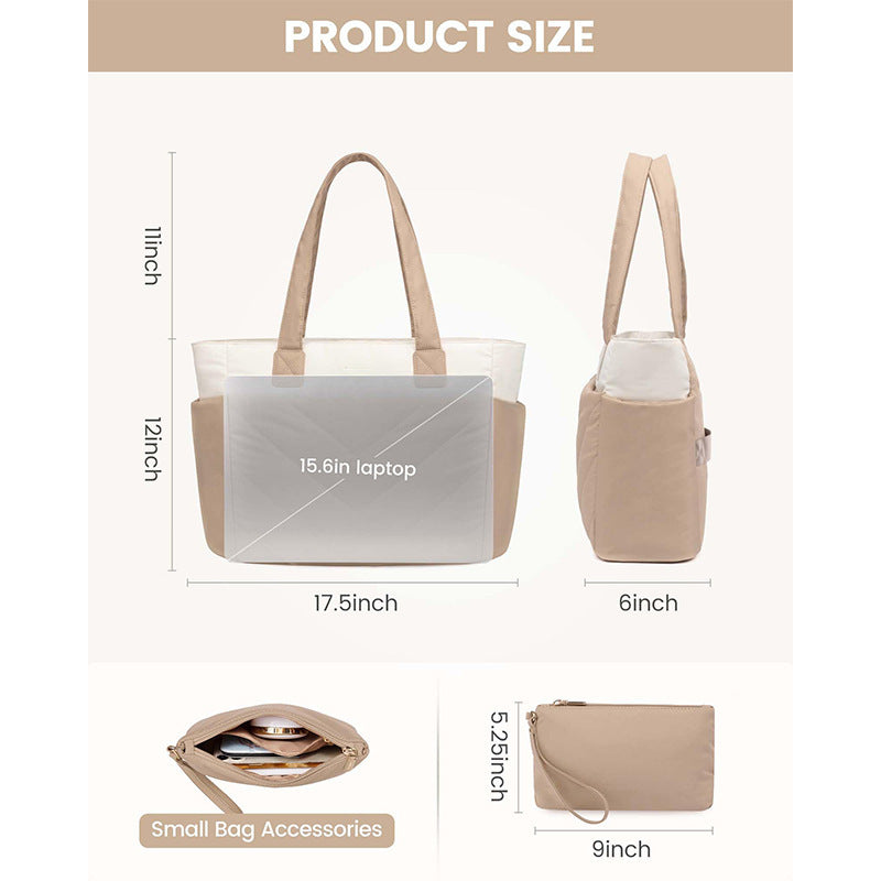 Elegant and Functional Tote Bag with Removable Interior Compartment Bowlift